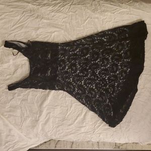 Knee length lace dress